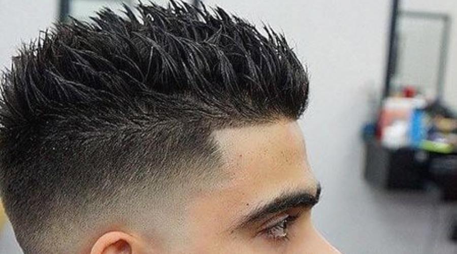 Low Fade Top with Spikes and Highlights