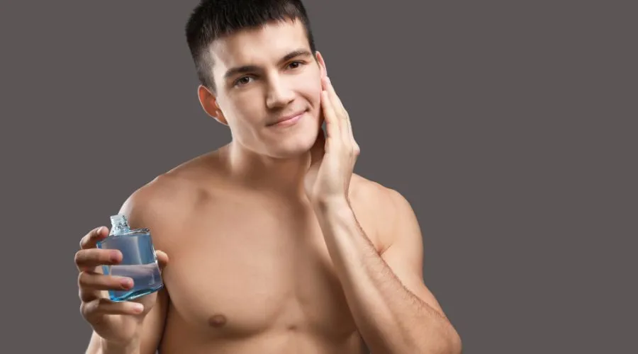 Using an aftershave lotion