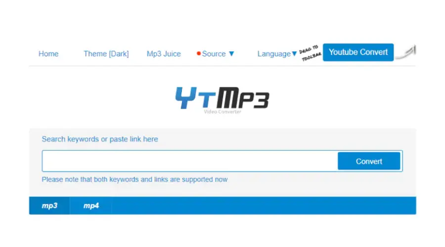  allows you to find the YouTube video you want to convert to MP3