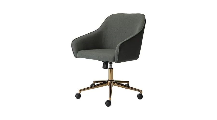 Arvor Green Linen effect Office chair