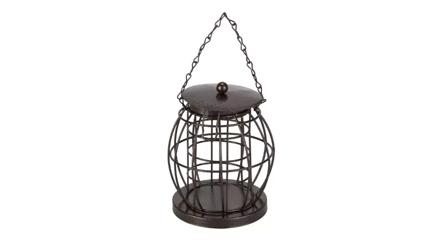 Lantern Shaped Fat Ball Bird Feeder - Grey