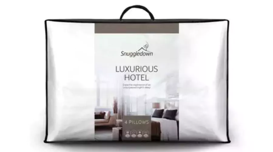 Snuggledown 4 Pack Luxurious Hotel Medium Support Pillows