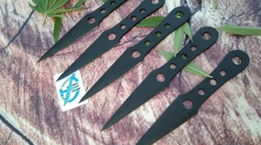 Beautiful Hand Forged Throwing Knives 5 Pieces