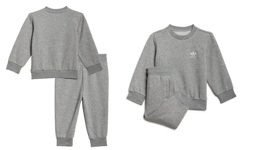 Kids Unisex Essentials Crew & Pant Set - Grey