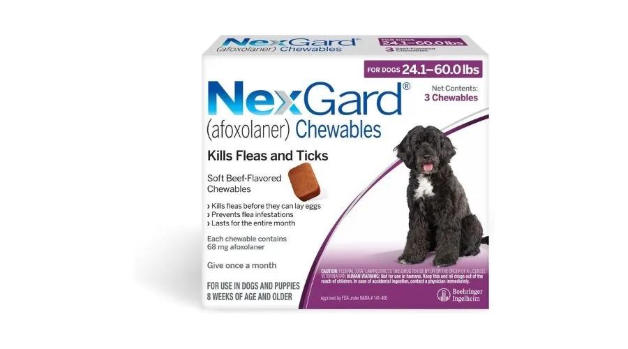 NexGard Chew for Dogs, 24.1-60 lbs