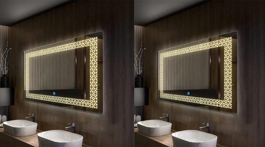 Mirror with bright LED light | Frontceleb