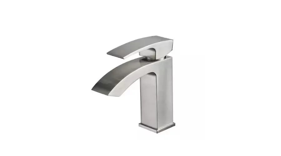 Single lever mixer faucet for zinc bathroom