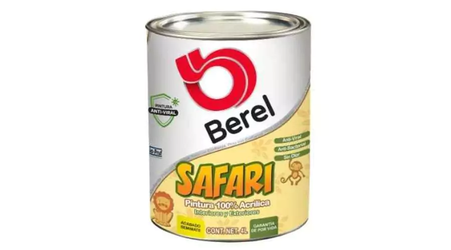Berel safari antibacterial interior acrylic paint 1 liter