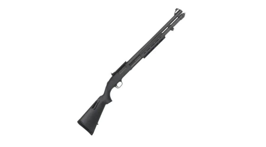Mossberg 590A1 9-Round pump-action shotgun with shell storage, MLOK forend and XS ghost ring