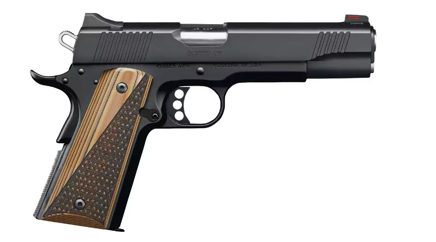 Kimber custom lw black 1911 semi-auto pistol