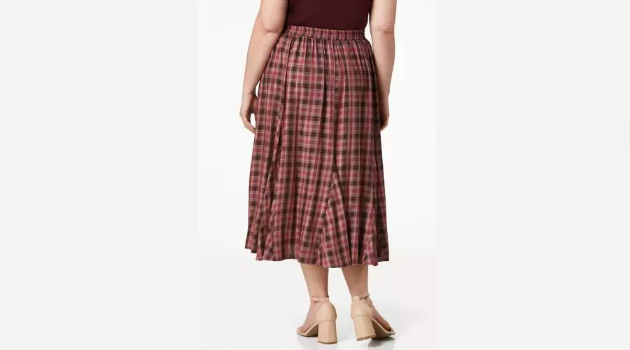 Plus Size Plaid Midi Skirt ($9.99)