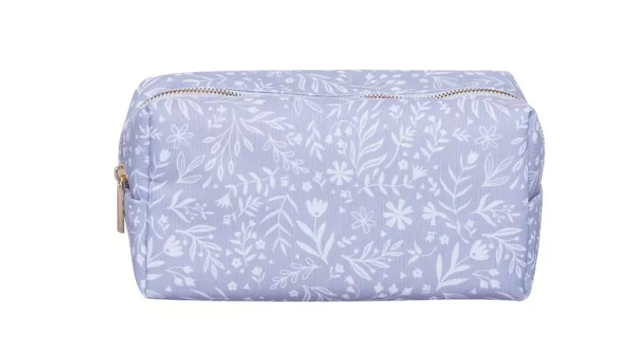 Floral Grey Recycled Cube Pencil Case