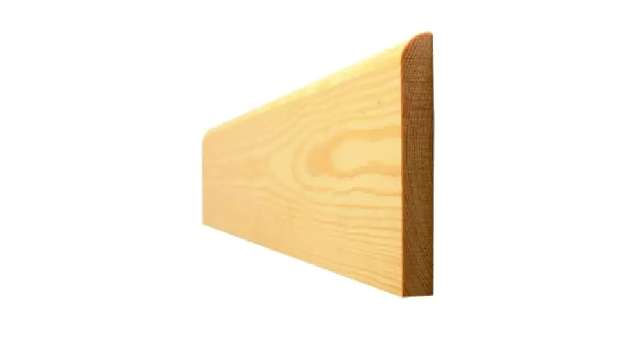Skirting Board Timber Bullnosed Standard 19mm x 75mm - Finished Size 14.5mm x 69mm