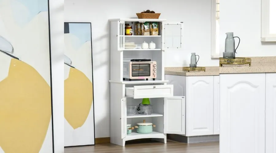 Kitchen Cupboard Wood Storage Cabinet With Drawer