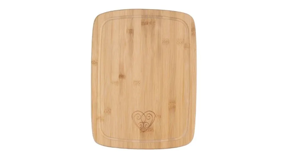 Hearts Bamboo Chopping Board