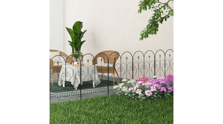 5PCS Garden Fencing Panels Flower Bed Border Edging