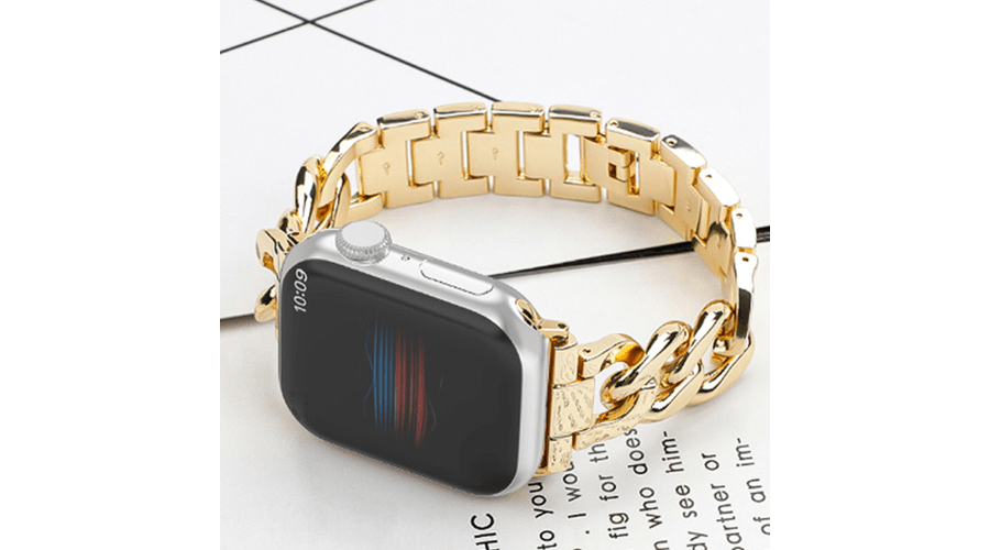 Gold Metal Chain Apple Watch Strap 