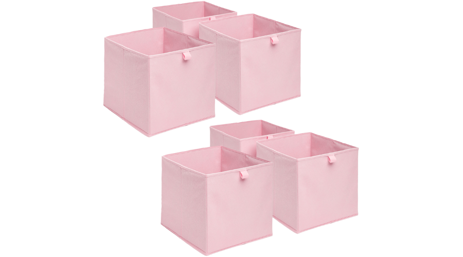 Plain Cube Fabric Storage Boxes