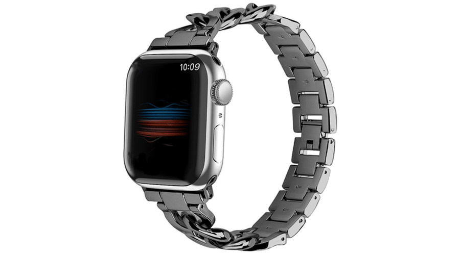 Silver Metal Chain Apple Watch Strap