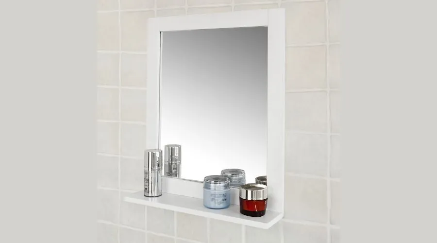 SoBuy White Bathroom Wall Mirror 