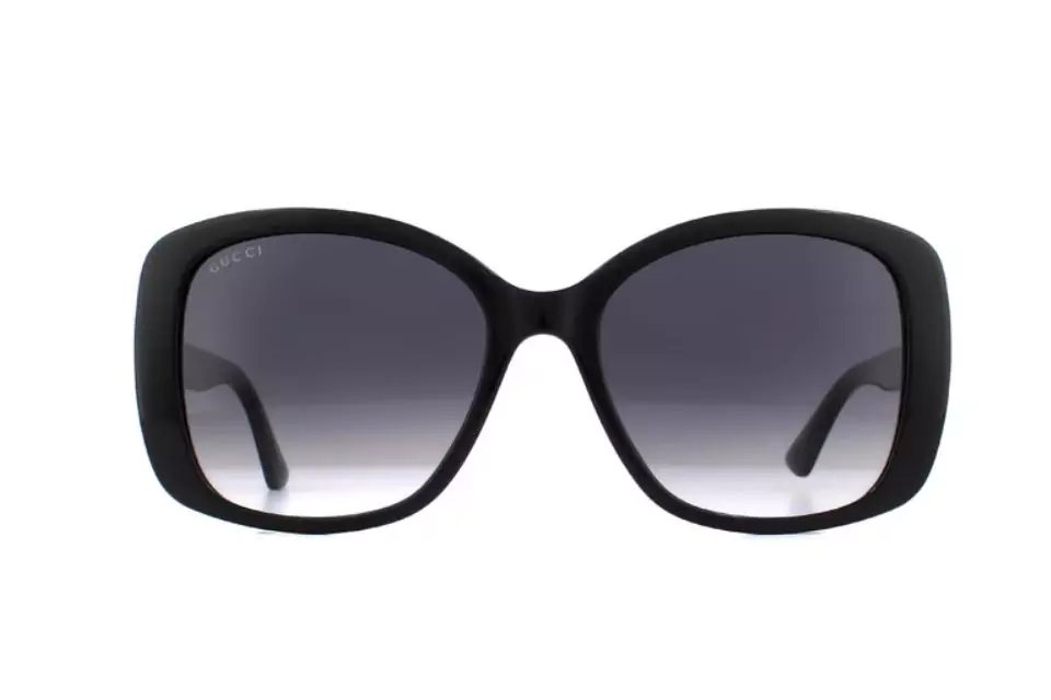 Gucci Butterfly Women Black Grey Gradient Sunglasses
