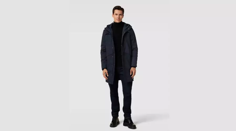 Long-cut jacket 'Olik' model - navy blue