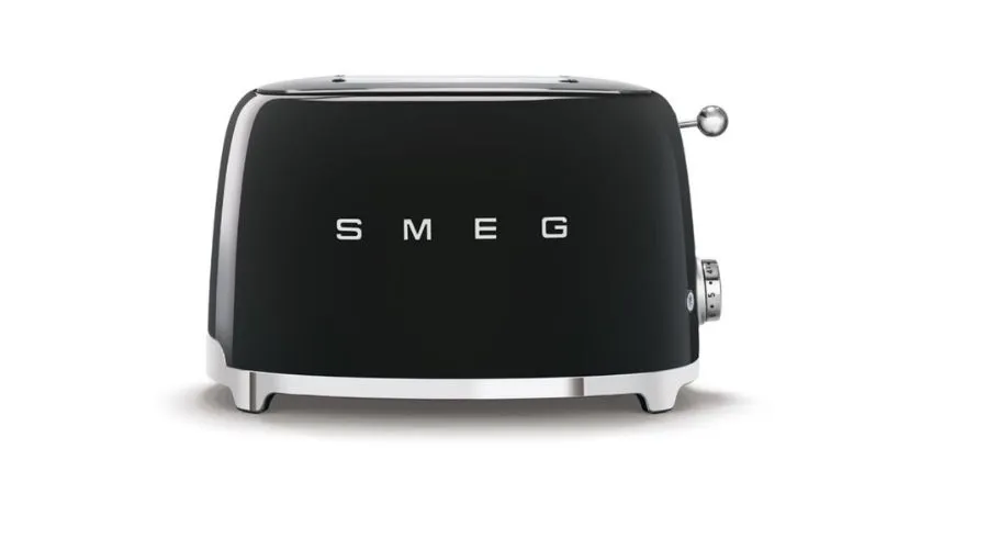 Smeg 50's Style 2-Slot Gloss Black Toaster
