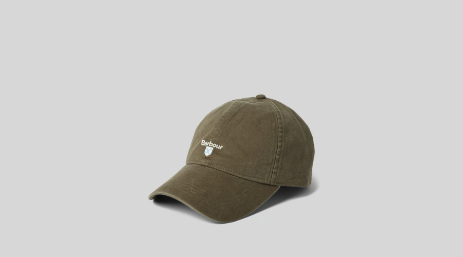 Baseball cap with embroidered logo - olive