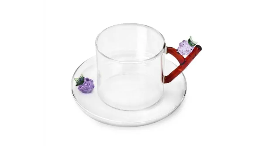 Fruits & Flowers Set - Cup - Transparent 