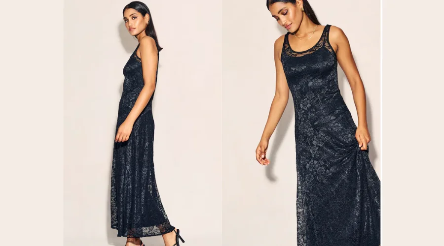 Nobody's Child Camillie Lace Midi Slip Dress