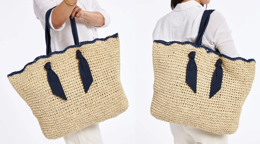 Ribbon Scalloped Rafta Tote