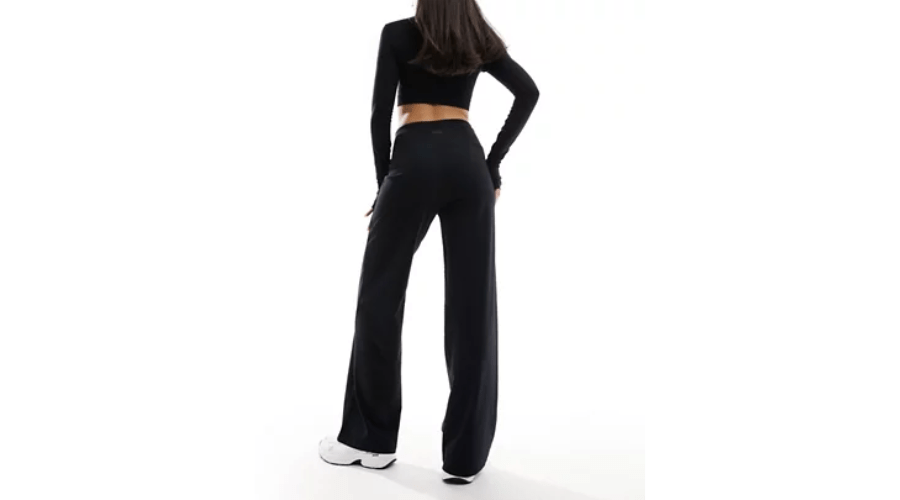 ASOS 4505 Studio Soft Wide Leg Dance Pants in Black