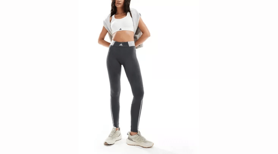 Adidas Performance Hyperglam Full Length Leggings in Grey