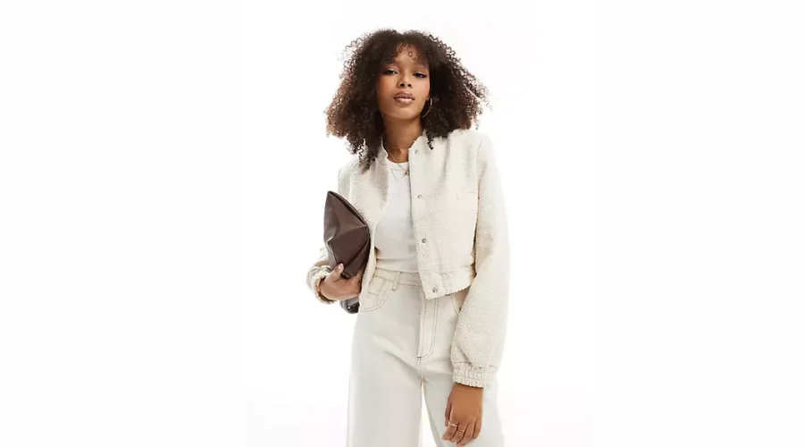 Bomber jacket with reinforced shoulders by ASOS DESIGN