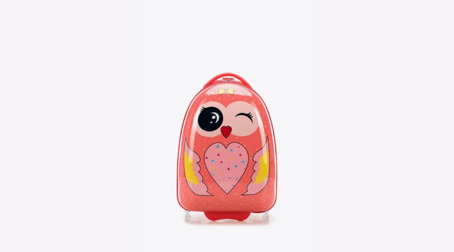 Children's ABS suitcase animal pink and black