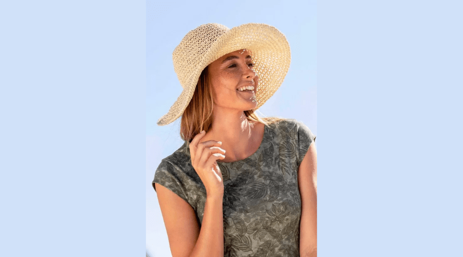 Lightweight Breathable Summer Straw Hat by Mountain Warehouse 