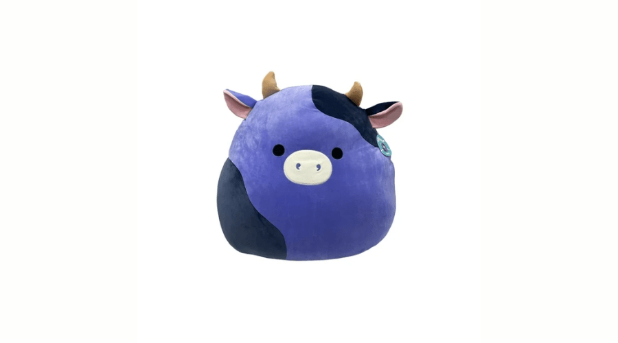 Official Kellytoy Squishmallows 24 inch Ingrid the Purple Cow | Frontceleb