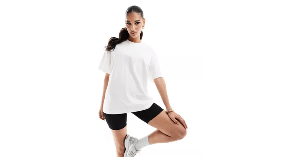 Oversized Heavyweight Boxy T-Shirt in Vintage White Quick Dry