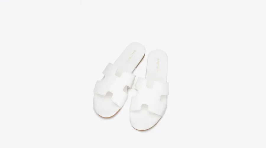 Women's flip-flops with geometric cut-out front | Frontceleb