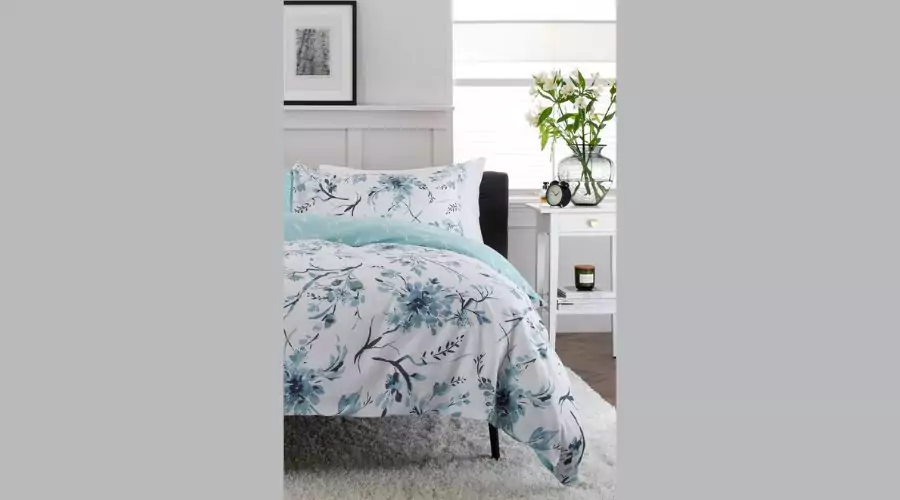 Cotton Rich Reversible Duvet Cover Set