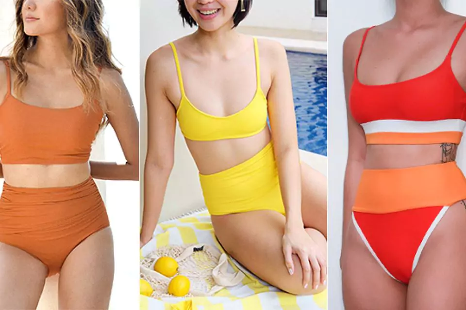 High waisted bikinis
