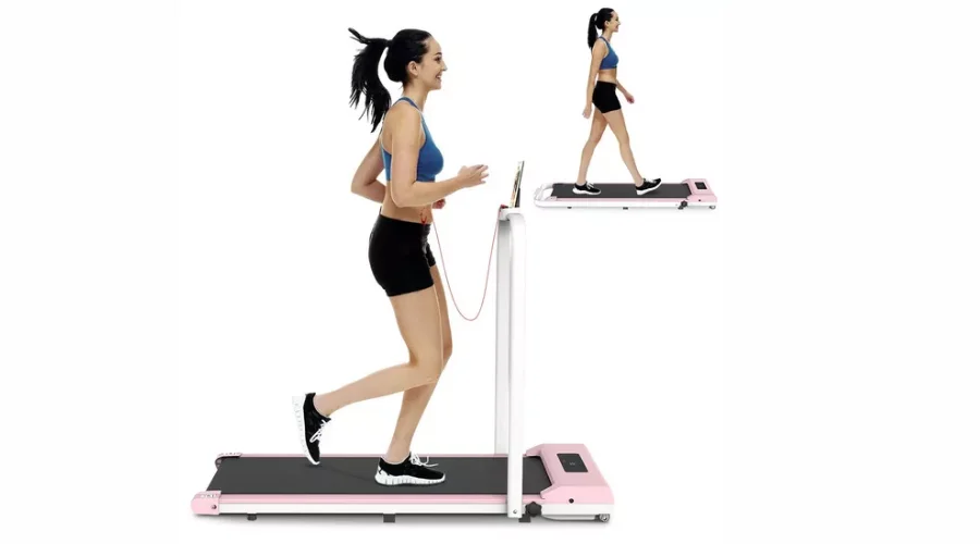 2-In-1 Folding Treadmill with Handrest
