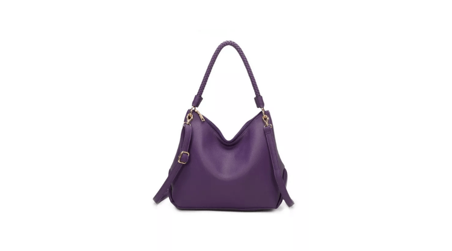 Fontanella fashion Orta PU leather shoulder bag in Purple 