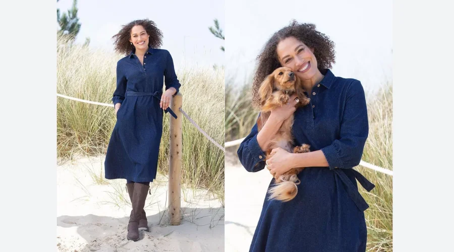 Kite Lillington denim shirt dress for women
