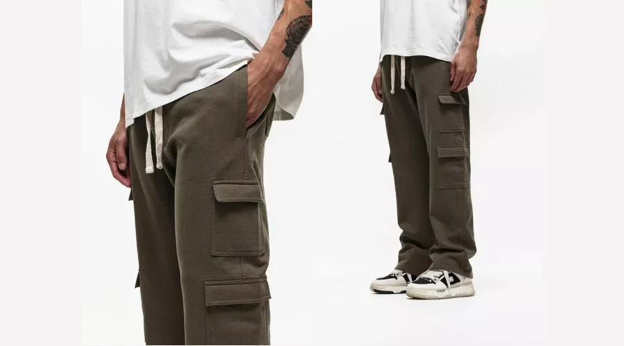 Oversized Straight Leg Utility Cargo Trousers