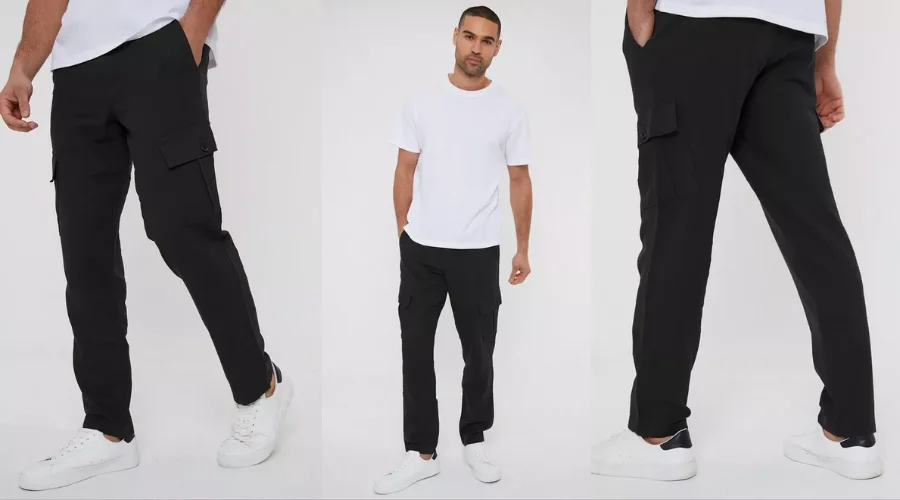 Ramsay' Linen Blend Cargo Trousers