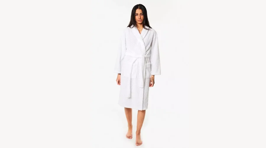 Waffle Fleece Ladies Dressing Gown