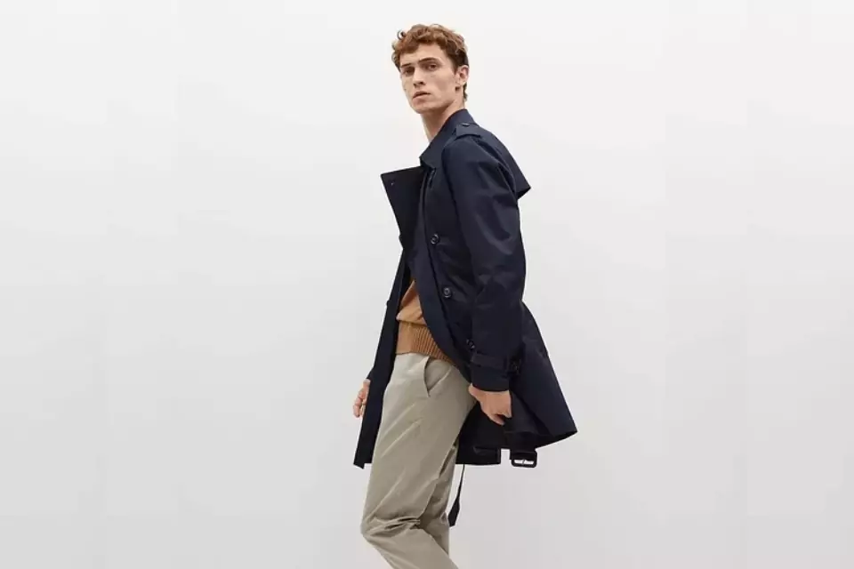 Men's trench coat