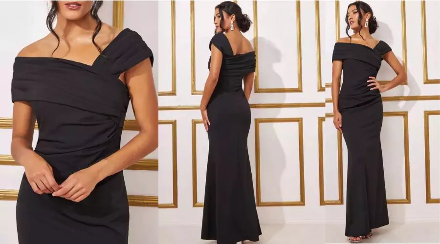 One Shoulder Evening Maxi Dress