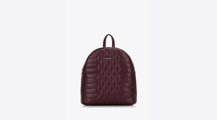 Women's backpack made of quilted eco-leather 